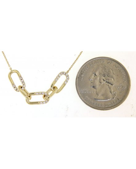 LINK STYLE DIAMOND NECKLACE (TN490)