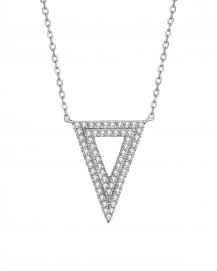 TRIANGLE SHAPE DIAMOND NECKLACE (TN494)