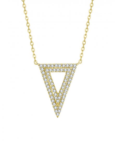 TRIANGLE SHAPE DIAMOND NECKLACE (TN494)