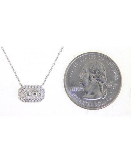 BAGUETTE DIAMOND NECKLACE (TN497)