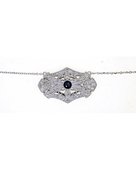 SAPPHIRE DIAMOND NECKLACE (TN500)