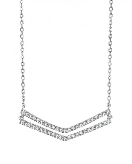 V STYLE DIAMOND NECKLACE (TN505)