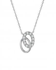 DOUBLE OVAL INTER LINKED DIAMOND NECKLACE (TN528)