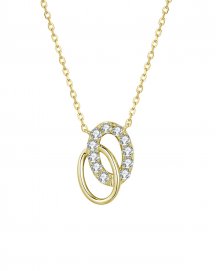 DOUBLE OVAL INTER LINKED DIAMOND NECKLACE (TN528)