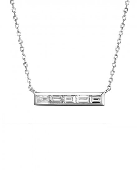 BAGUETTE DIAMOND NECKLACE (TN533)