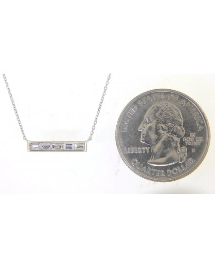 BAGUETTE DIAMOND NECKLACE (TN533)
