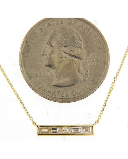 BAGUETTE DIAMOND NECKLACE (TN533)