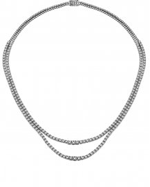 DOUBLE LAYER TENNIS DIAMOND NECKLACE (TN550)