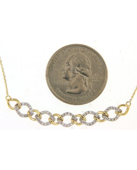 INTER LINKED STYLE DIAMOND NECKLACE (TN560)