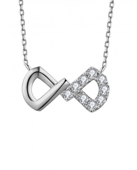 INFINITY STYLE DIAMOND NECKLACE (TN563)