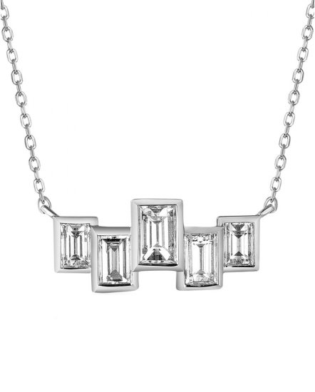 BAGUETTE DIAMOND NECKLACE (TN567)