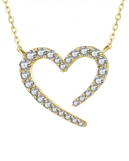 HEART SHAPE DIAMOND NECKLACE (TN571)