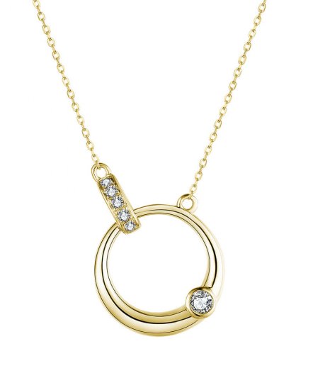 OPEN CIRCLE LINK DIAMOND NECKLACE (TN575)