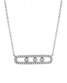 OPEN BAR DIAMOND NECKLACE (TN580)