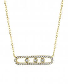 OPEN BAR DIAMOND NECKLACE (TN580)
