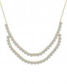 DOUBLE LAYER DIAMOND NECKLACE (TN581)