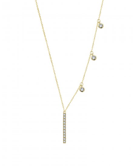 DIAMOND DANGLE DROP NECKLACE (TN585)