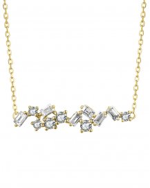 BAGUETTE DIAMOND NECKLACE (TN588)