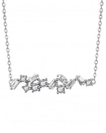BAGUETTE DIAMOND NECKLACE (TN588)