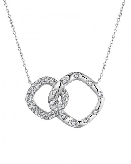 INTER LINKED STYLE DIAMOND NECKLACE (TN603)
