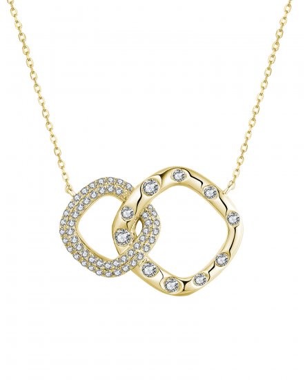 INTER LINKED STYLE DIAMOND NECKLACE (TN603)