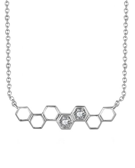 HEXAGON STYLE DIAMOND NECKLACE (TN604)