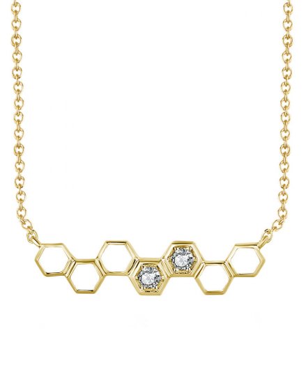 HEXAGON STYLE DIAMOND NECKLACE (TN604)
