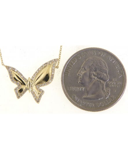 BUTTERFLY DIAMOND NECKLACE (TN611)