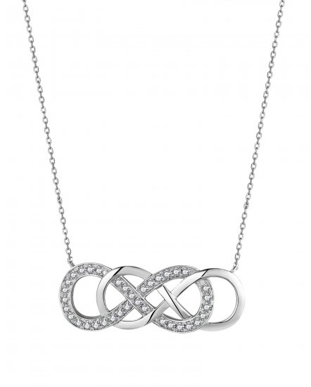 DOUBLE INFINITY STYLE DIAMOND NECKLACE (TN612)