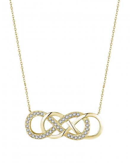 DOUBLE INFINITY STYLE DIAMOND NECKLACE (TN612)
