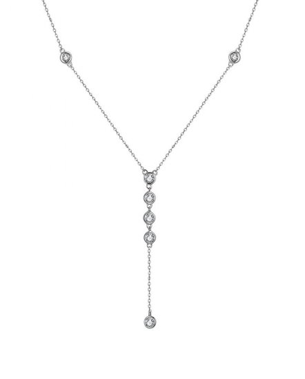 DIAMOND BY THE YARD DANGLE DROP NECKLACE (TN626)