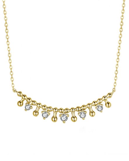 CURVED STYLE DIAMOND NECKLACE (TN628)