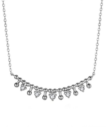 CURVED STYLE DIAMOND NECKLACE (TN628)