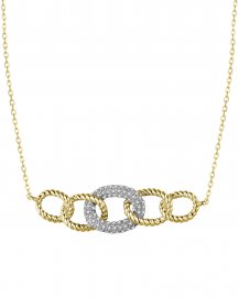 INTER LINKED STYLE DIAMOND NECKLACE (TN638)