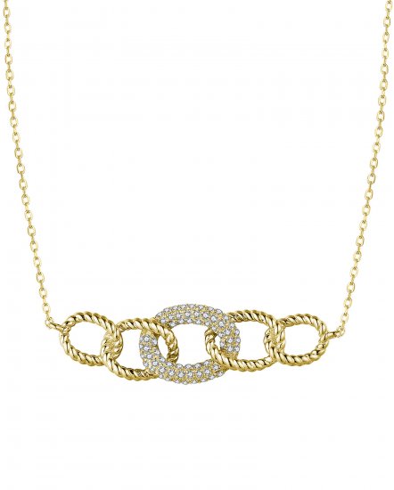 INTER LINKED STYLE DIAMOND NECKLACE (TN638)