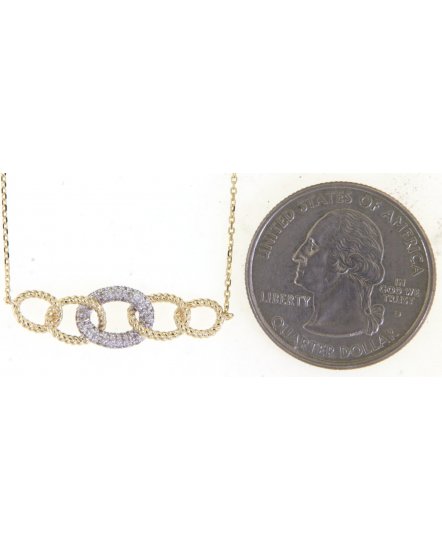 INTER LINKED STYLE DIAMOND NECKLACE (TN638)