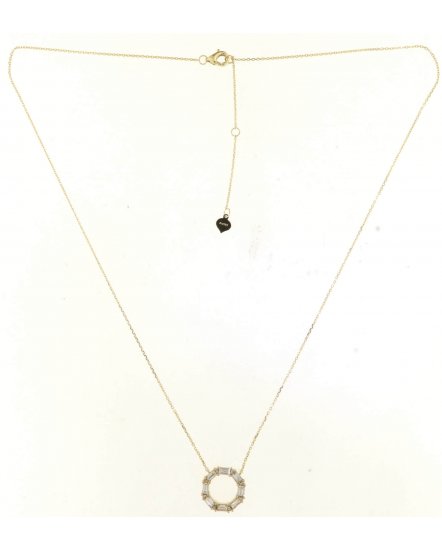 OCTAGON STYLE BAGUETTE DIAMOND NECKLACE (TN644)