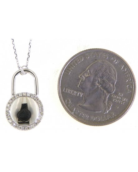 LOCK STYLE DIAMOND NECKLACE (TN663)