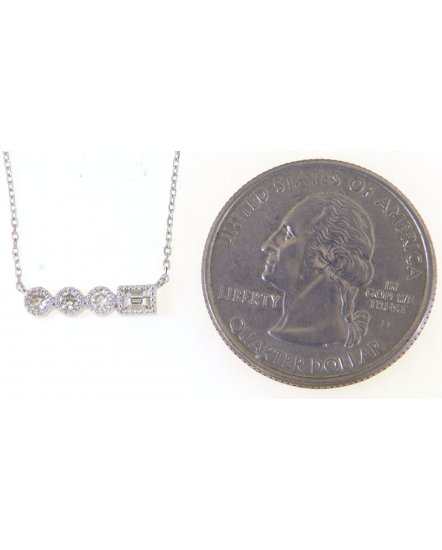 BAGUETTE DIAMOND NECKLACE (TN667)