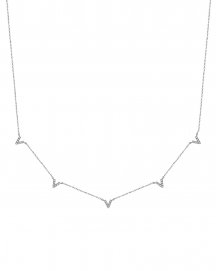 V STYLE DIAMOND NECKLACE (TN687)
