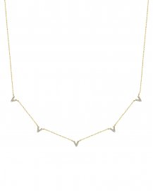 V STYLE DIAMOND NECKLACE (TN687)