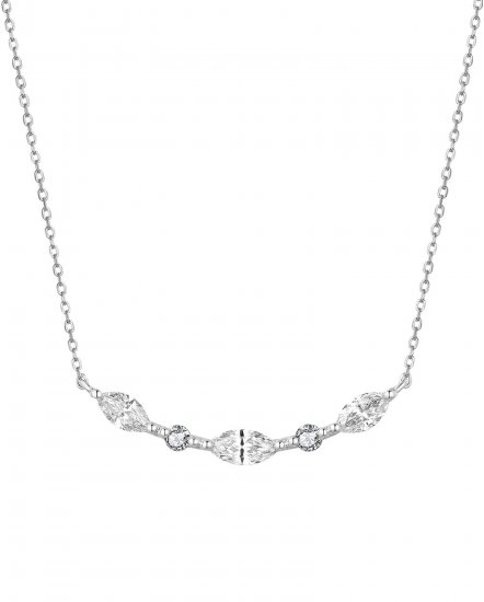 MARQUISE DIAMOND CURVED NECKLACE (TN690)