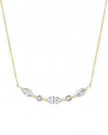MARQUISE DIAMOND CURVED NECKLACE (TN690)