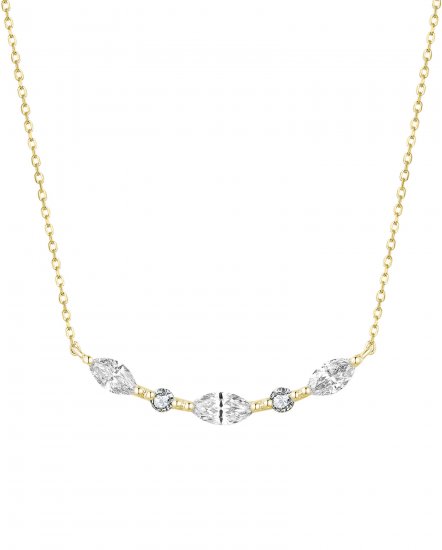 MARQUISE DIAMOND CURVED NECKLACE (TN690)