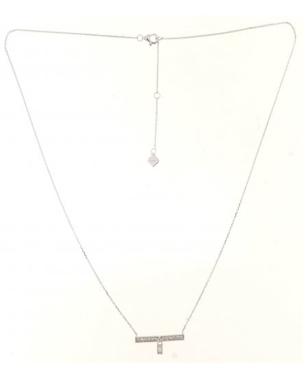 BAGUETTE DIAMOND DANGLE NECKLACE (TN703)
