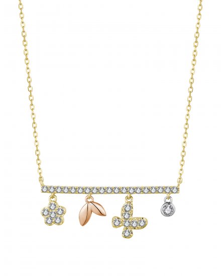 BAR STYLE DIAMOND DANGLE NECKLACE (TN709)