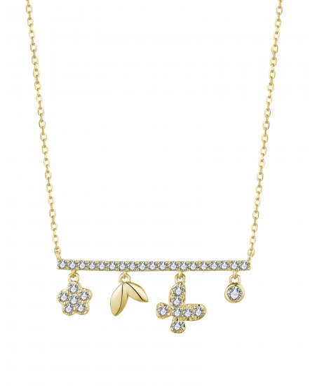 BAR STYLE DIAMOND DANGLE NECKLACE (TN709)