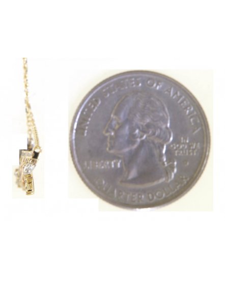 BAR STYLE DIAMOND DANGLE NECKLACE (TN709)