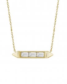 BAGUETTE DIAMOND NECKLACE (TN723)