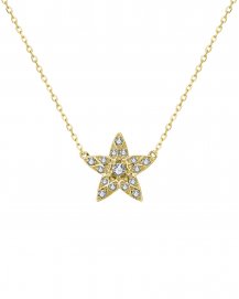 STAR SHAPE DIAMOND NECKLACE (TN728)